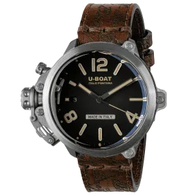 U-Boat Men's Watch Capsule 45mm Limited Edition Black Brown 8809