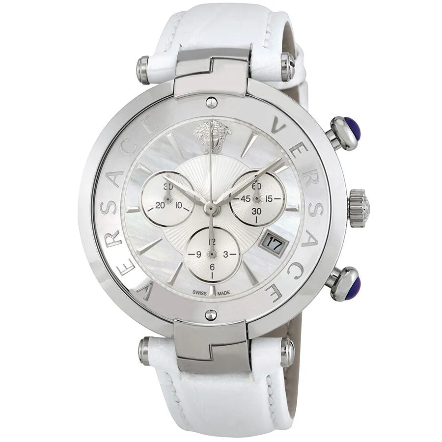 Versace Reve Chronograph Mother of Pearl Dial Unisex Watch VAJ02 0016