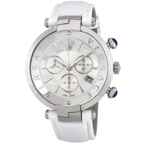Versace Reve Chronograph Mother of Pearl Dial Unisex Watch VAJ02 0016