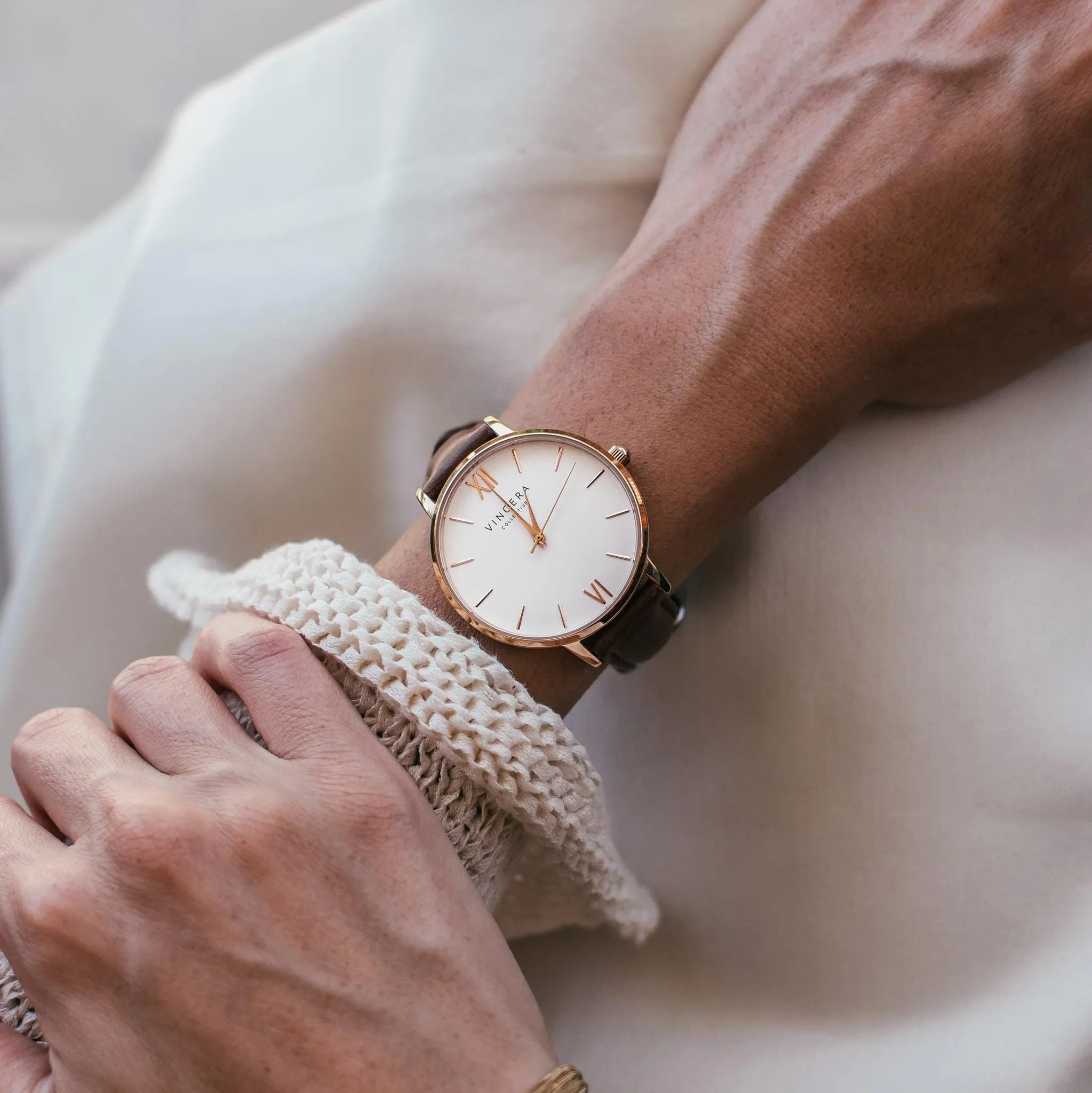 VINCERO The EROS Rose Gold   Brown