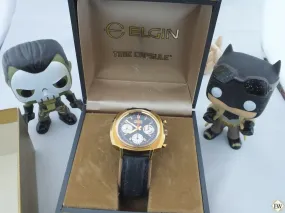 Vintage Elgin 60's Chronograph Valjoux 7736 Watch Panda Cal 330 (73643 814) Box