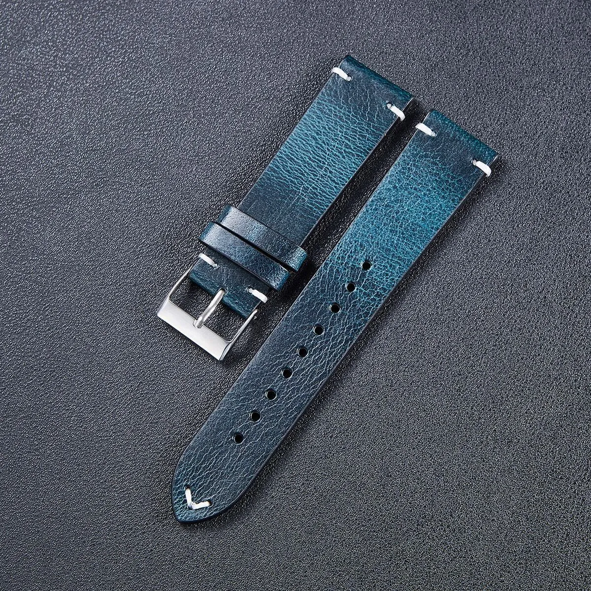 Vintage Oiled Leather Watch Straps Compatible with the Huawei Watch 3