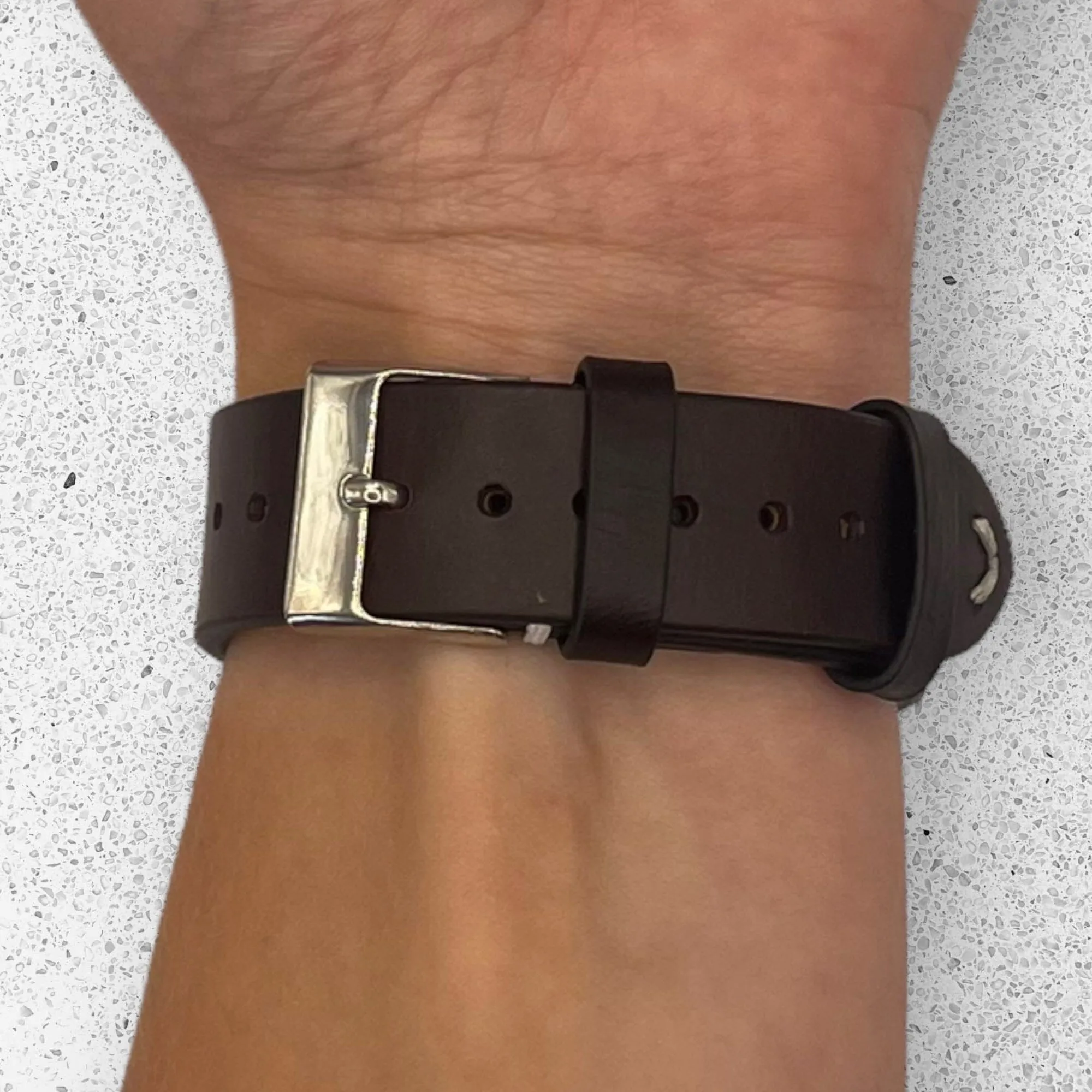 Vintage Oiled Leather Watch Straps Compatible with the Huawei Watch 3