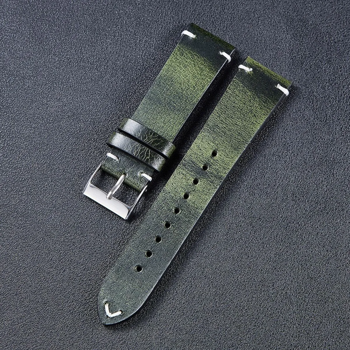 Vintage Oiled Leather Watch Straps Compatible with the Huawei Watch 3