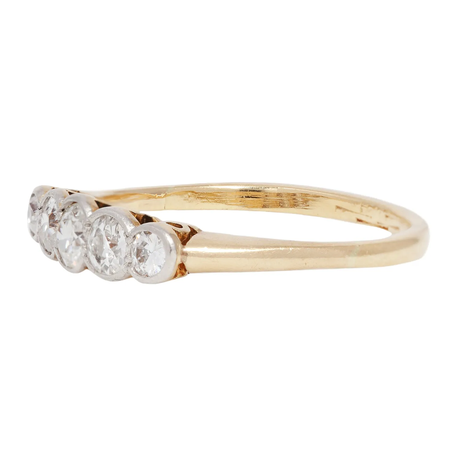 Vintage Quintet Diamond Ring
