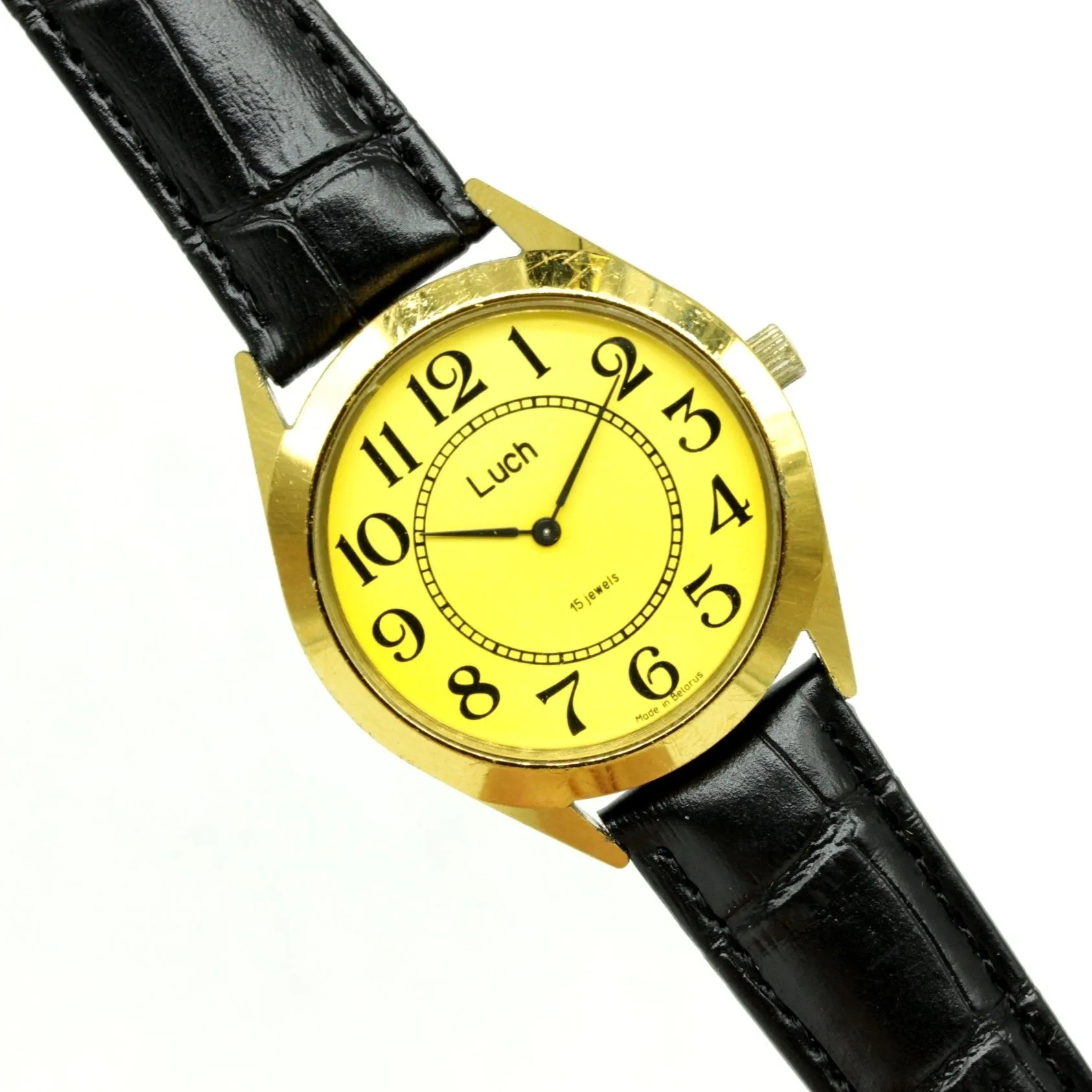 Vintage Soviet Dress Watch Luch USSR CCCP Unisex, arabic numerals, just classic