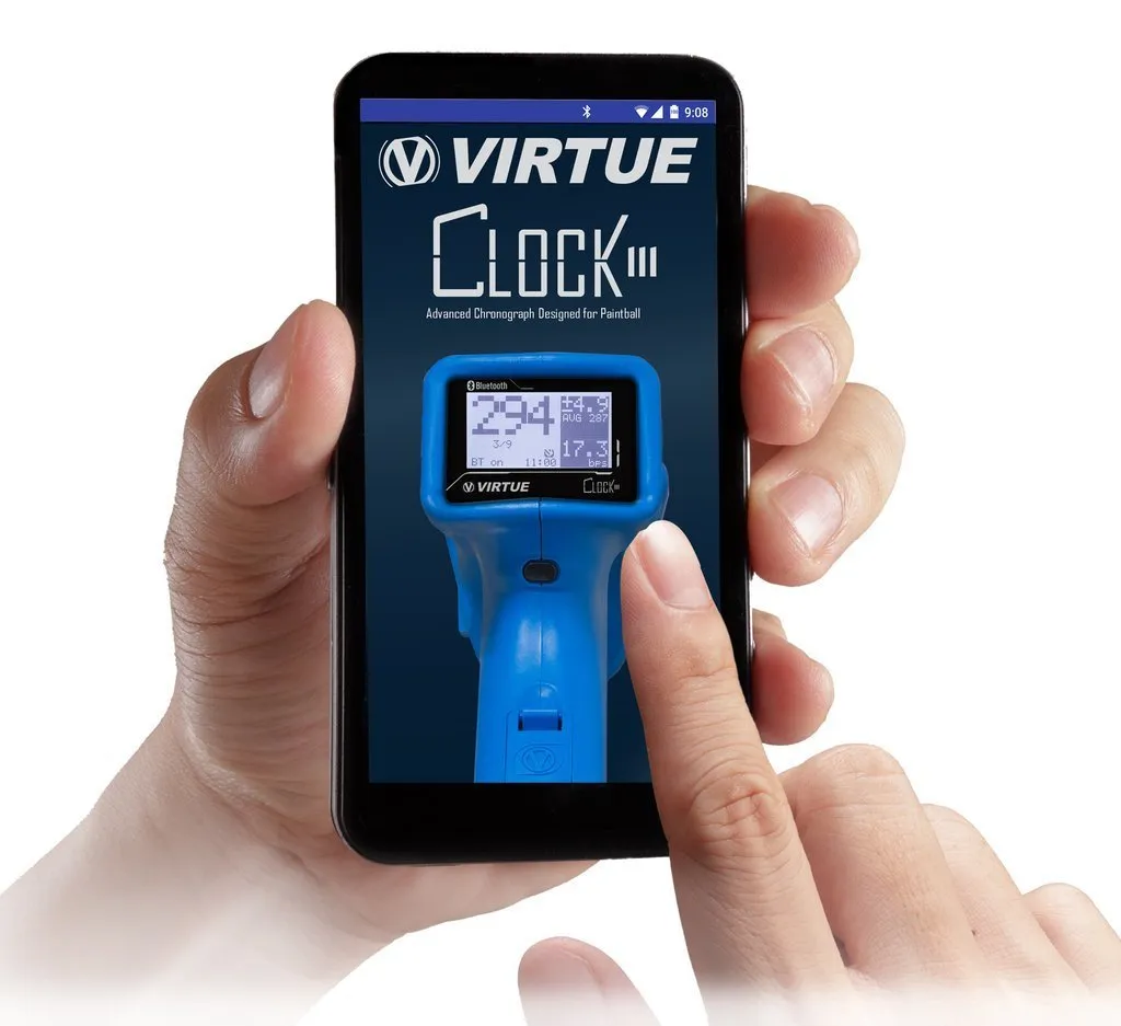 Virtue Clock III Paintball Chronograph - Red