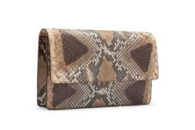 W. Kleinberg - Python Diana Clutch - Matte Multi Grey