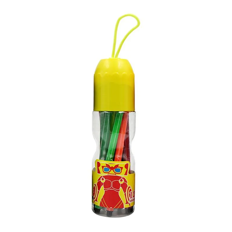Watercolour Marker Set In Bottle With Cartoon Character Design (12)