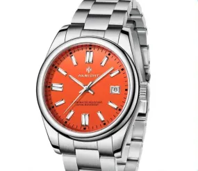 Waterproof Chronograph Watch: Stylish Timepiece with Stainless Steel Band