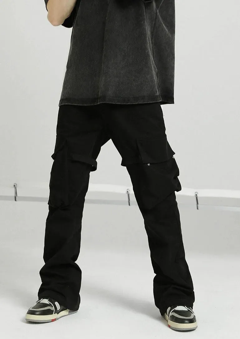 Wind Retro Straps Pants