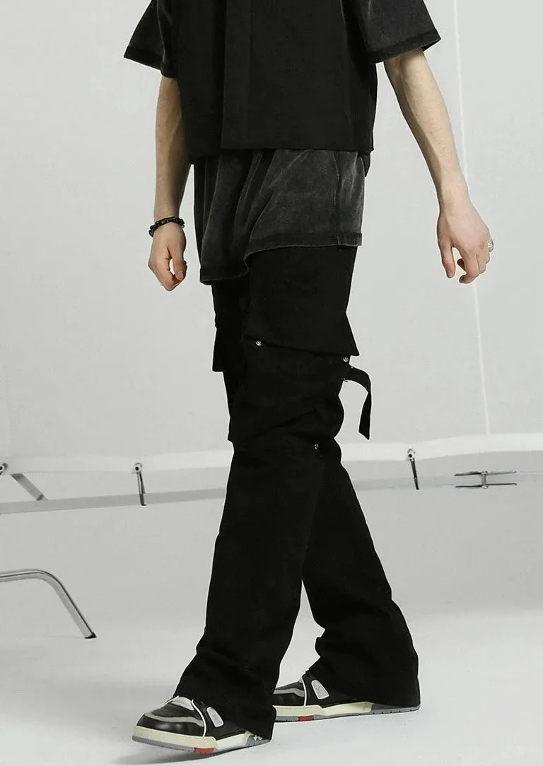 Wind Retro Straps Pants