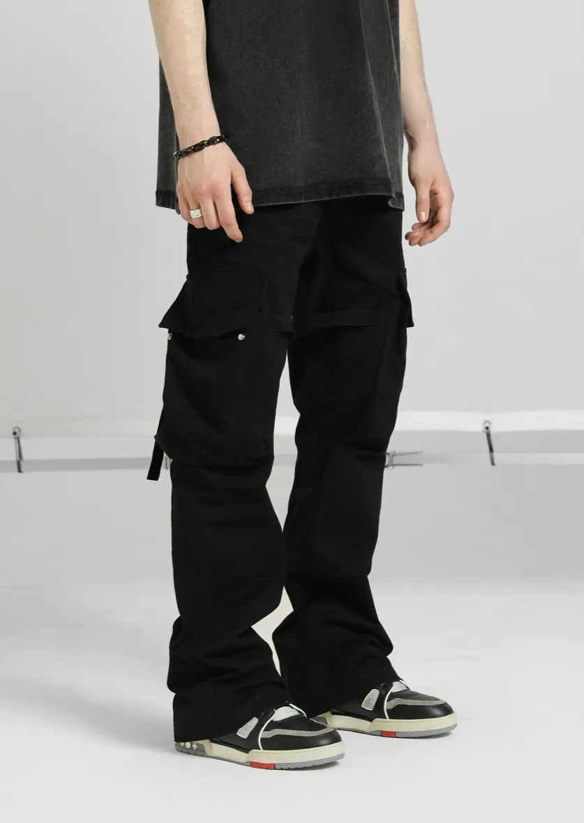 Wind Retro Straps Pants