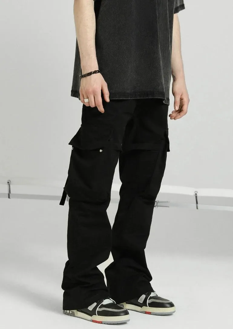 Wind Retro Straps Pants