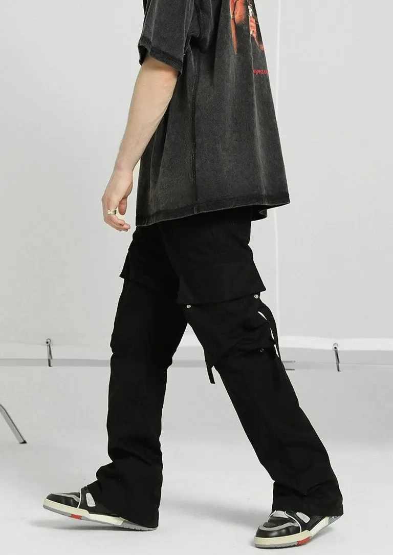 Wind Retro Straps Pants