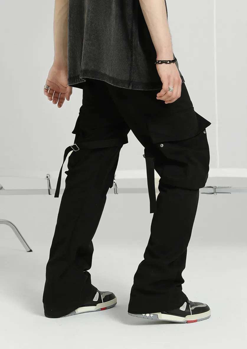 Wind Retro Straps Pants