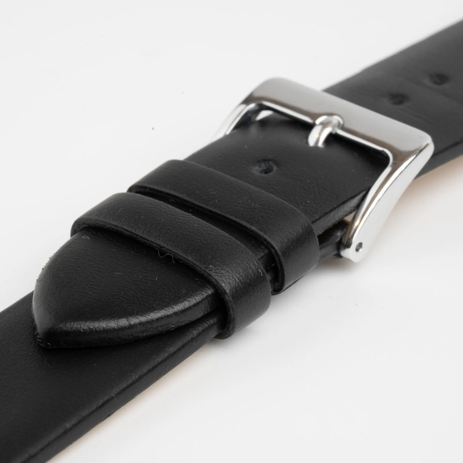 Windsor Smooth Black Watch Strap