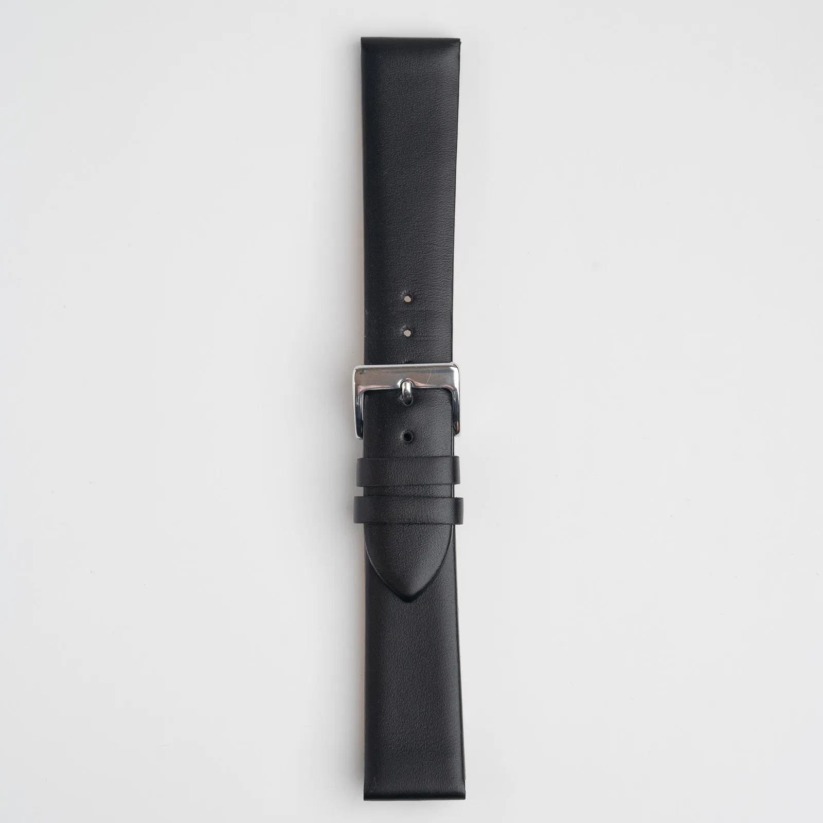 Windsor Smooth Black Watch Strap