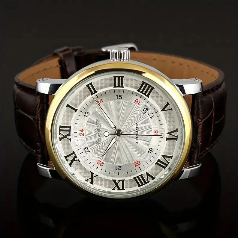 WINNER Hollow Automatic Mechanical Calendar Men's Watch