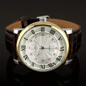 WINNER Hollow Automatic Mechanical Calendar Men's Watch