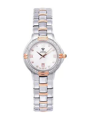 Womens Rose Gold Tone Diamond Watch | Appx 0.63 Carats