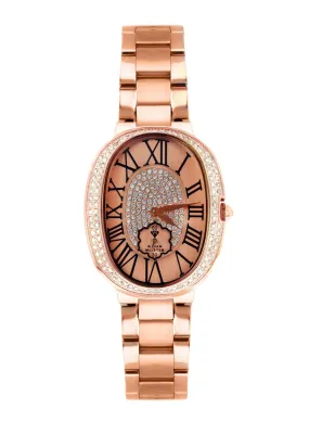 Womens Rose Gold Tone Diamond Watch | Appx 0.7 Carats