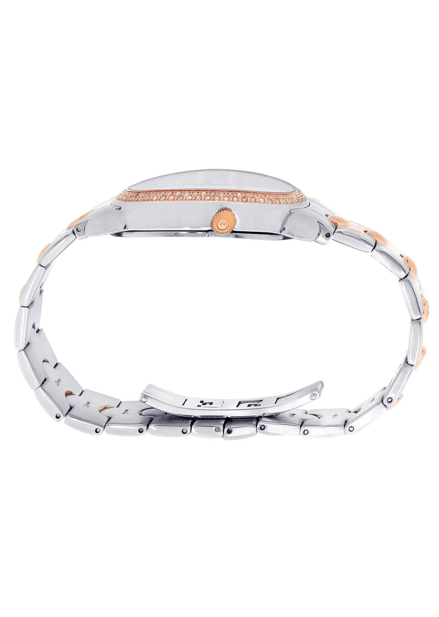 Womens Rose Gold Tone Diamond Watch | Appx 1.01 Carats