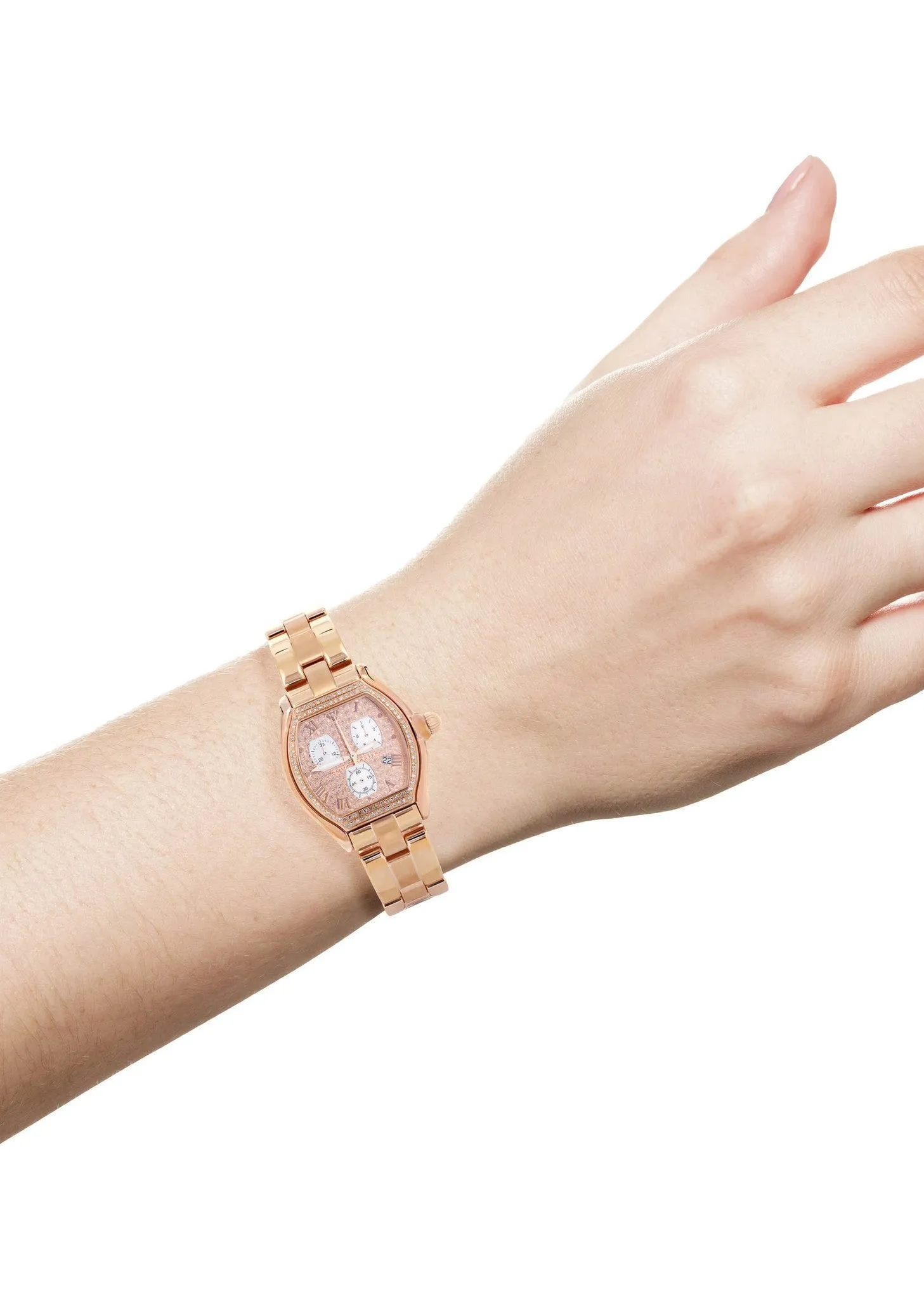 Womens Rose Gold Tone Diamond Watch | Appx 1.25 Carats