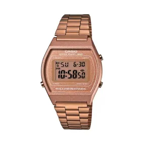 WW1436 Casio Vintage Digital Rose Gold Chain Watch B640WC-5ADF