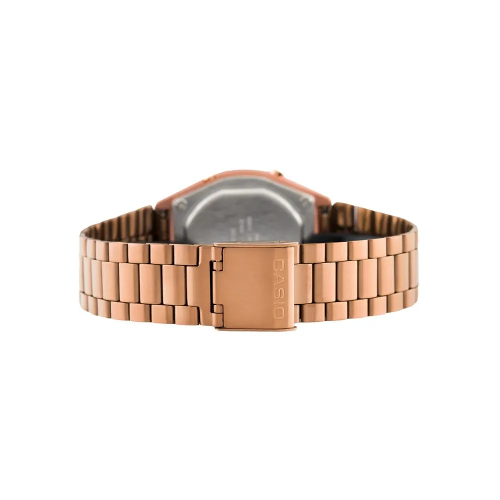 WW1436 Casio Vintage Digital Rose Gold Chain Watch B640WC-5ADF