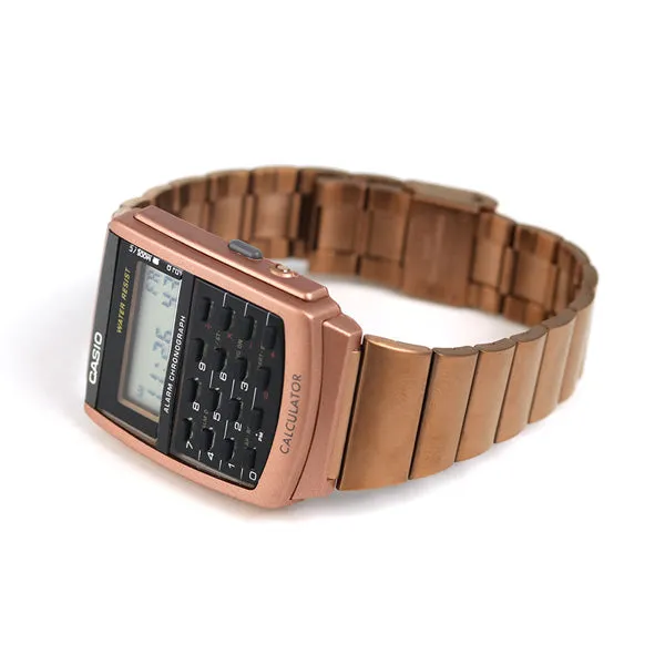 WW1867 Casio Vintage Calculator Rose Gold Chain Watch CA-506C-5ADF