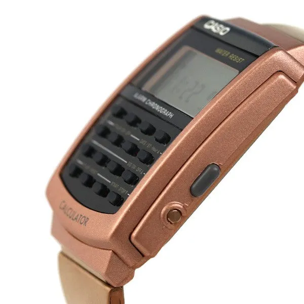 WW1867 Casio Vintage Calculator Rose Gold Chain Watch CA-506C-5ADF