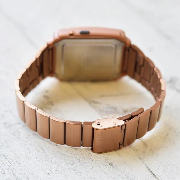 WW1867 Casio Vintage Calculator Rose Gold Chain Watch CA-506C-5ADF