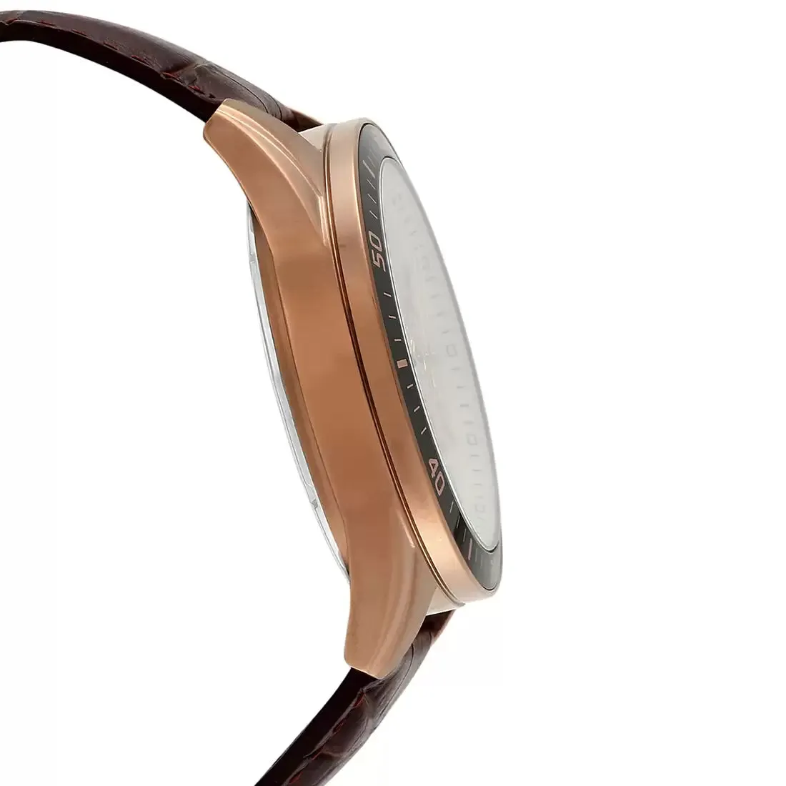 WW2015 Casio Edifice Chronograph Stainless Steel Rose Gold Leather Belt Watch EFR-552GL-7AVUDF