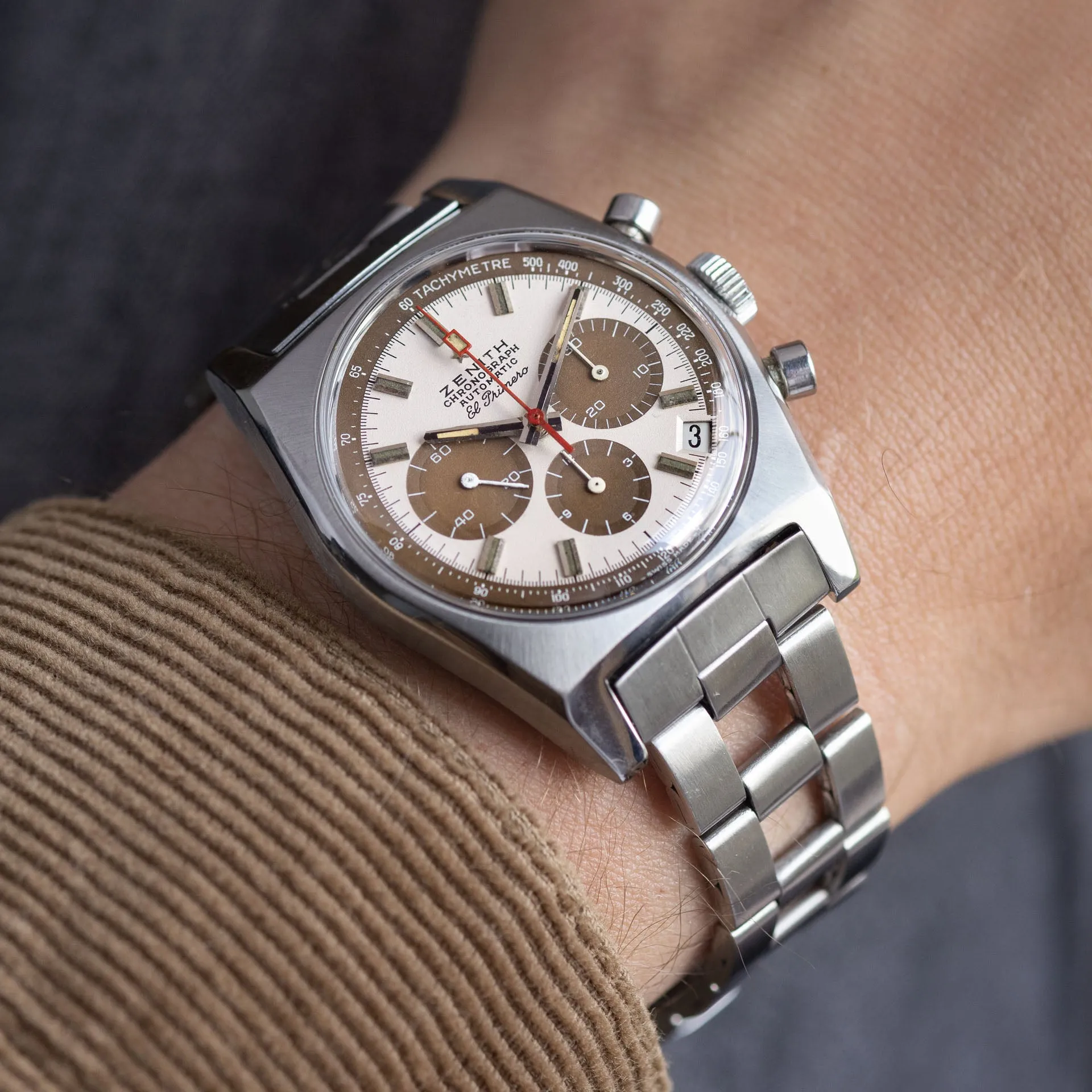 Zenith El Primero A384 with Gay Frères Ladder Bracelet